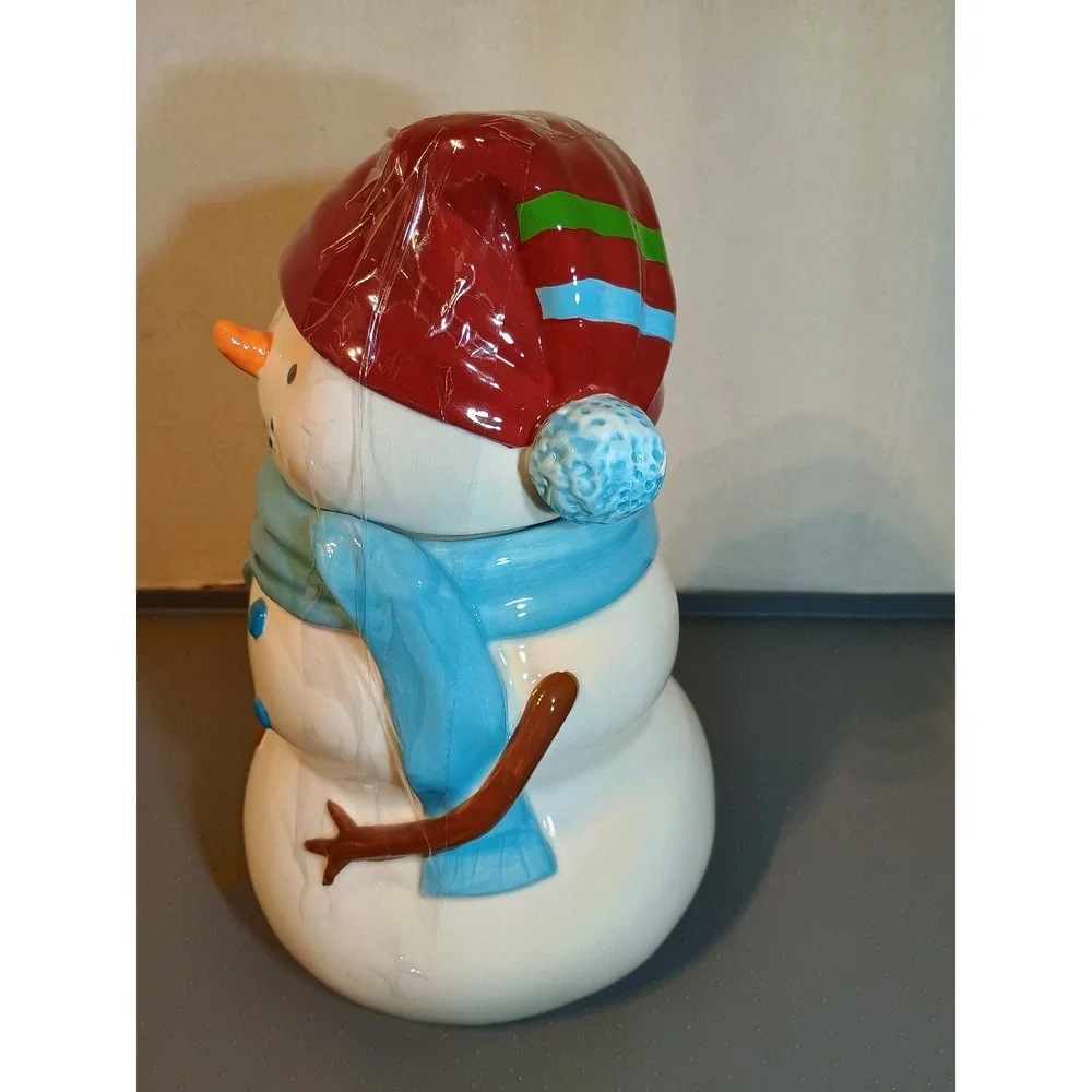 Starbucks: Coffee Holiday 2006 Snowman Cookie Jar Hand Painted